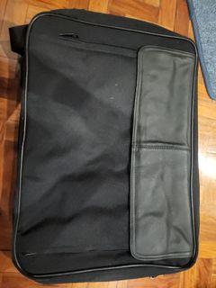 Big black crossbody briefcase