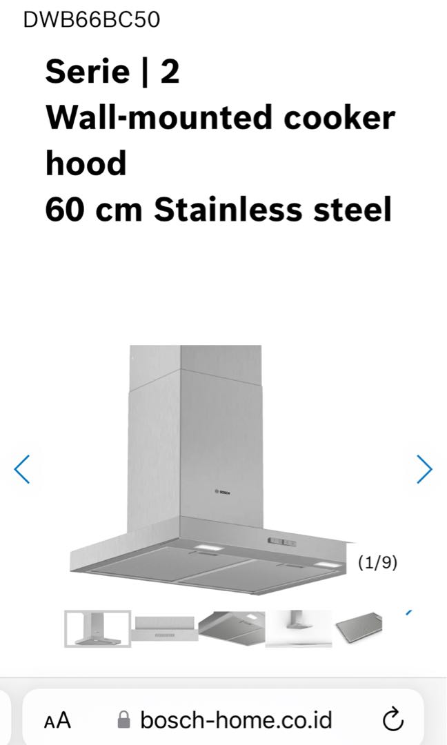 bosch 600mm rangehood