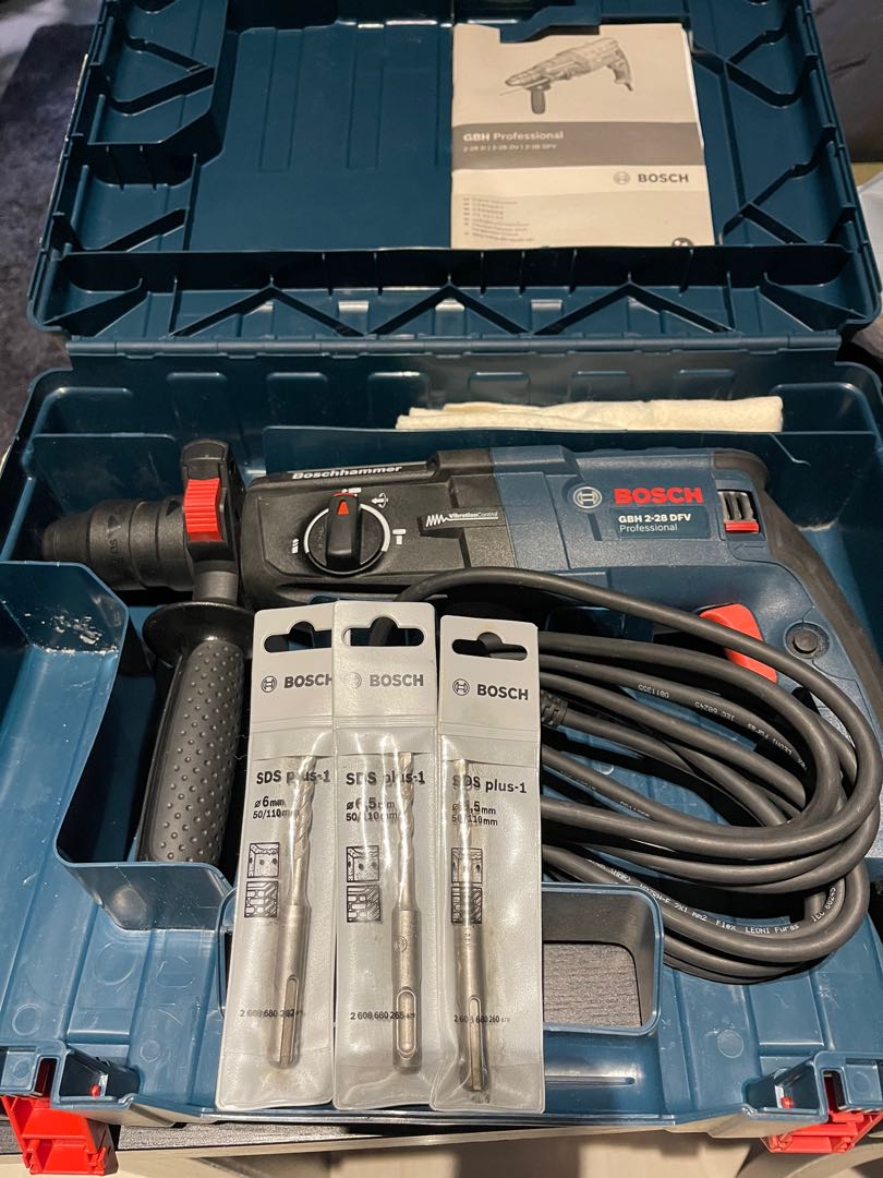 Bosch rotary hammer drill GBH 228 DFV, Furniture & Home Living, Home