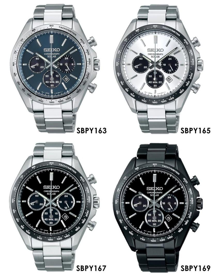 Brand New Seiko Selection Solar Chronograph JDM Exclusive 'Speedmaster'  SBPY163 SBPY165 SBPY167 SBPY169 ( not SSC813 SSC813P SSC813P1 Panda ),  Men's Fashion, Watches & Accessories, Watches on Carousell