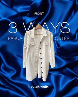 Broken White Parca Belt Outerwear