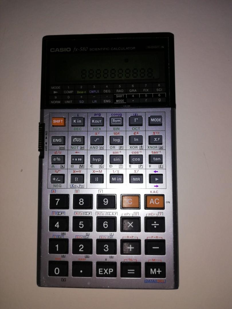 Casio fx 580 scientific calculator hotsell