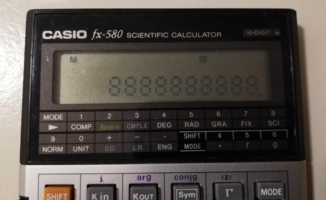 Casio fx 580 scientific calculator discount