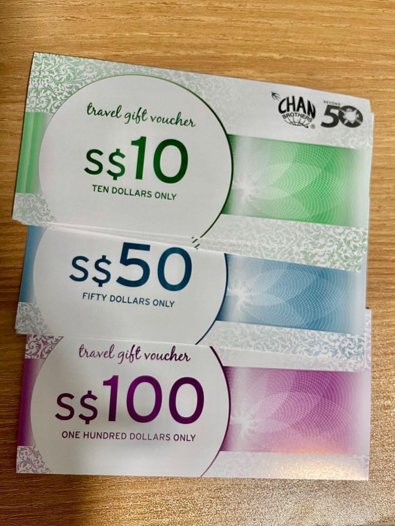 Chan brothers travel vouchers (validity till 2025), Hobbies & Toys