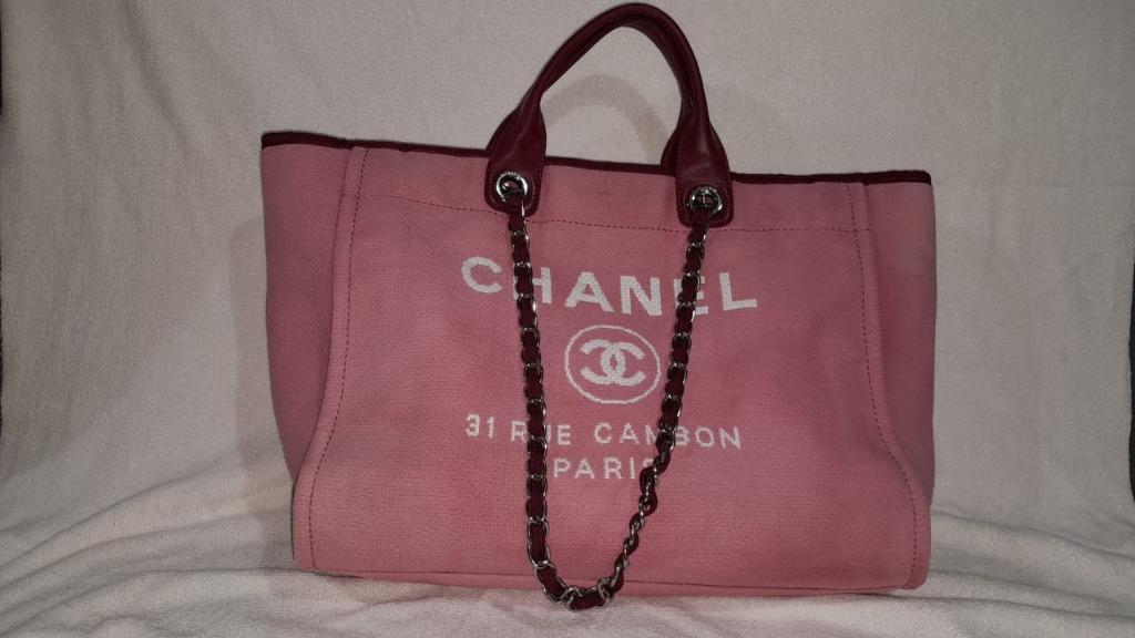 Chanel Deauville 31 Rue Cambon Paris Red, Luxury, Bags & Wallets on  Carousell