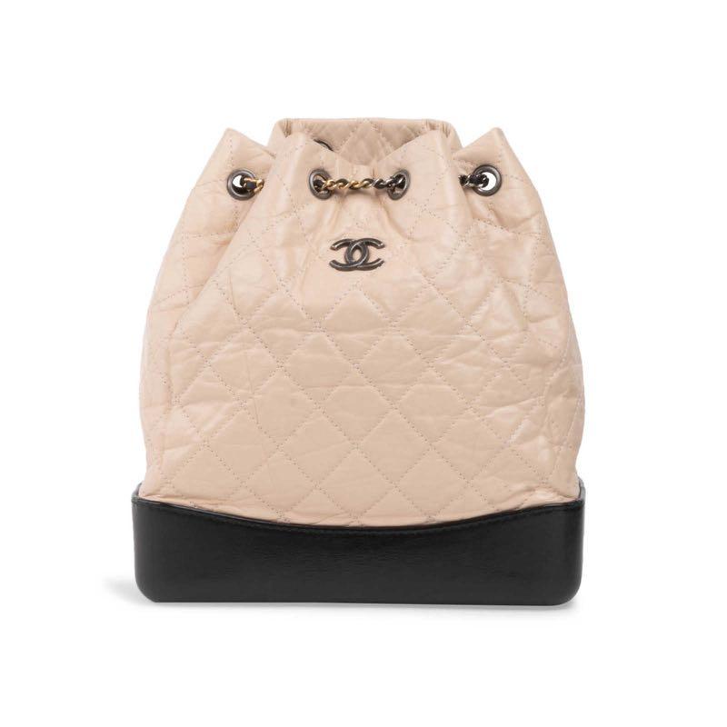 Gabrielle leather backpack Chanel Beige in Leather - 35337151