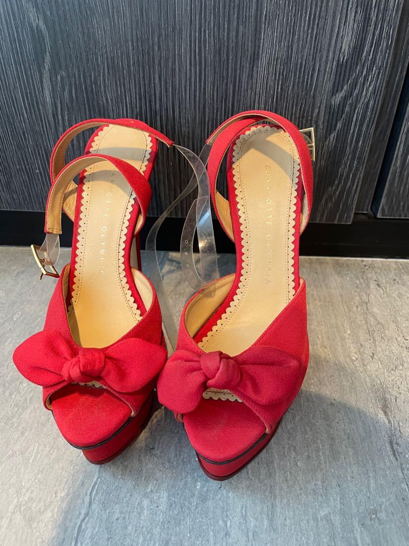 Charlotte olympia top red heels