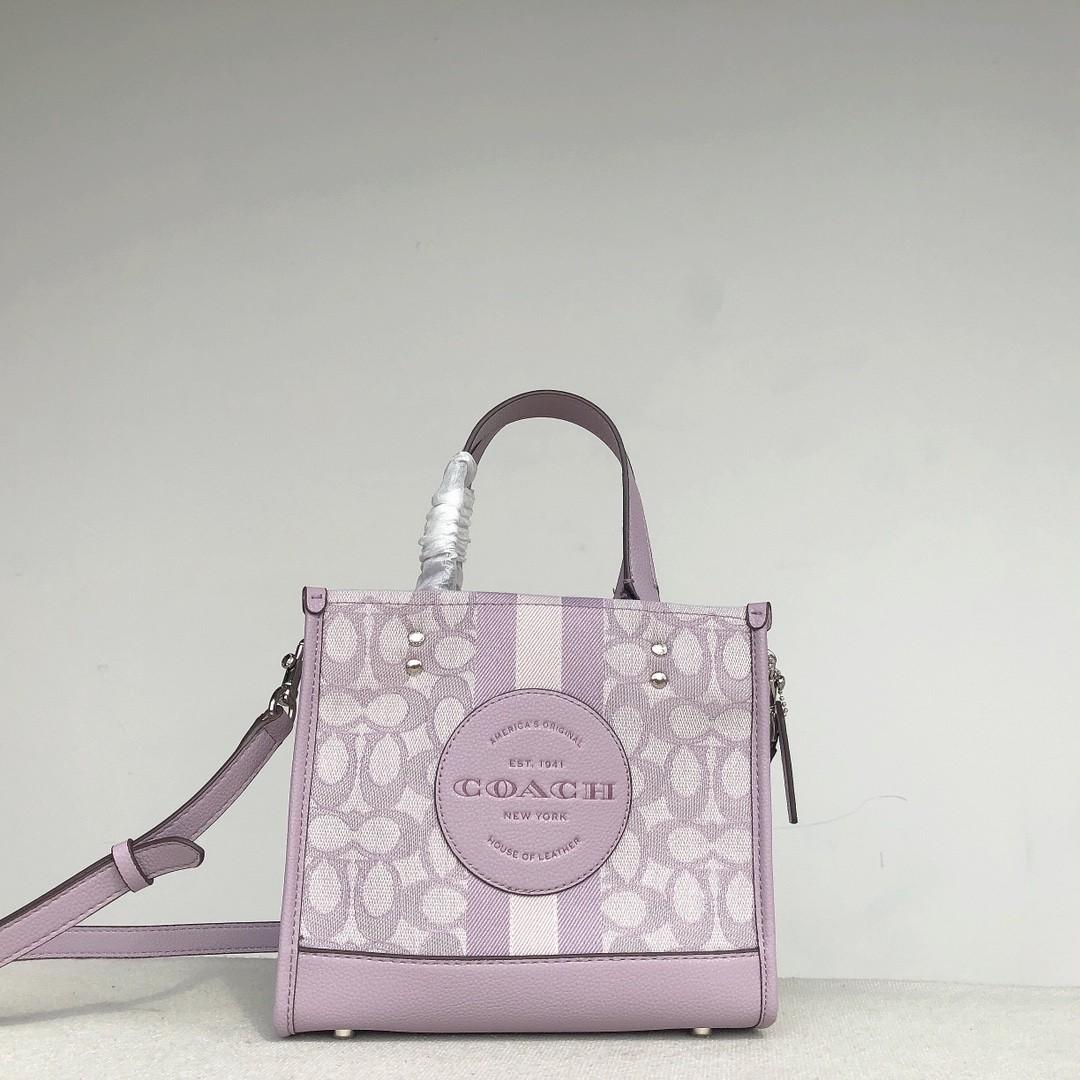 Coach dempsey tote 22 purple Clearance