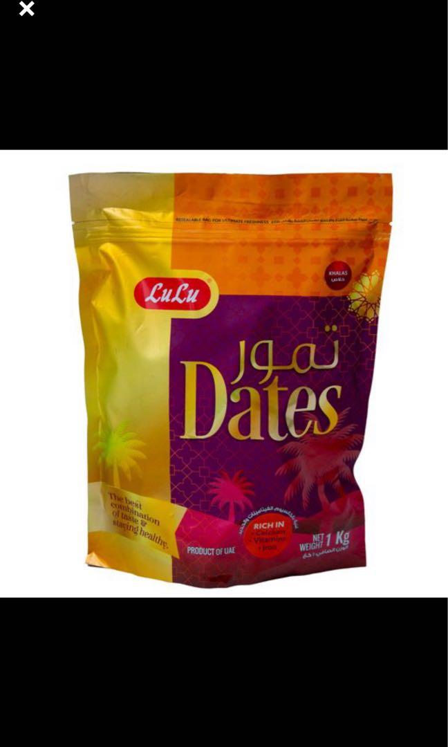 DATES FROM UAE 1KG, Food & Drinks, Packaged & Instant Food on Carousell