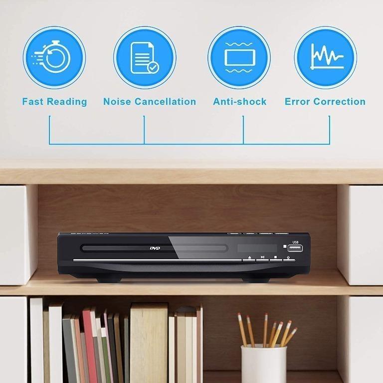 DBPOWER DVD Player for TV, DVD CD Player with HD 1080p Upscaling, HDMI