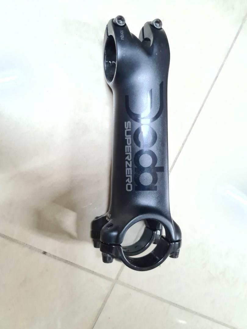 Potence Deda Elementi Superzero - Angle 82° - Noir Sur Noir - Aluminium - Diamètre 31.7 Mm / 1-1/8"