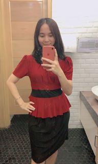 Dress Maroon