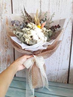 Dried Flower 🌼🌸 White Rustic | Anniversary | Graduation | Birthday | Mothers Day | Farewell | Get Well | Congratulations | Teachers Day | Cheer Up | Convocation