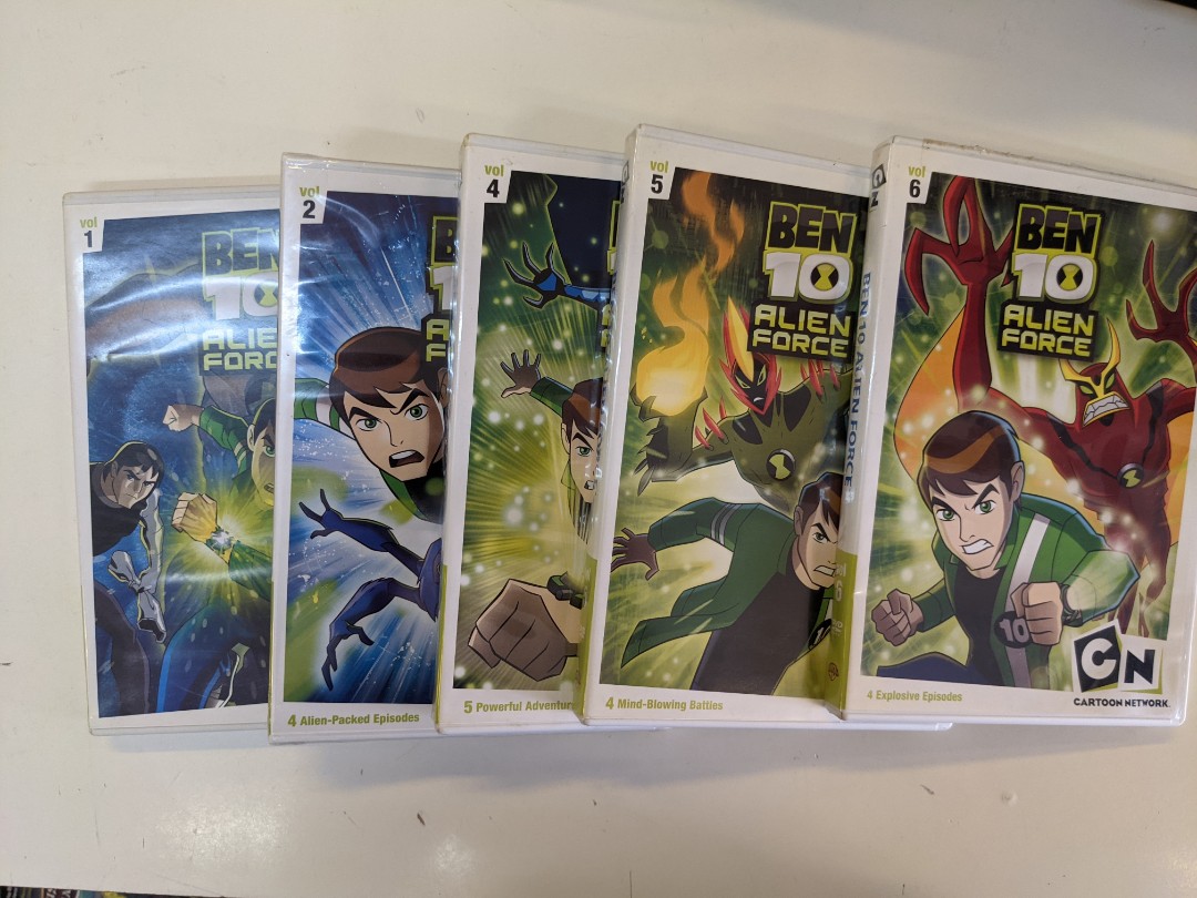 二手DVD/$100五隻Ben10 alien force vol 1/2/4/5/6, 興趣及遊戲, 音樂