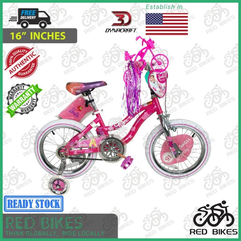 Dynacraft 16 inch barbie bike hot sale