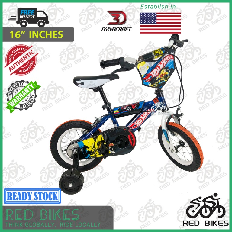Dynacraft Hot Wheel 12" Bike Blue / 100 Original, Sports Equipment