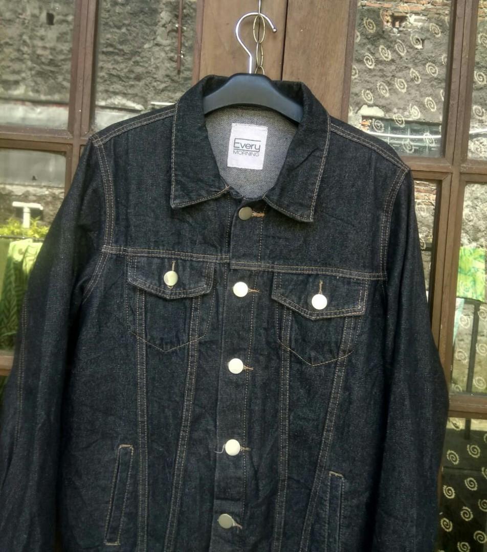 Every Morning Denim Jacket Mens Large 