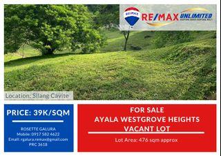 For Sale Ayala Westgrove Heights Vacant lot