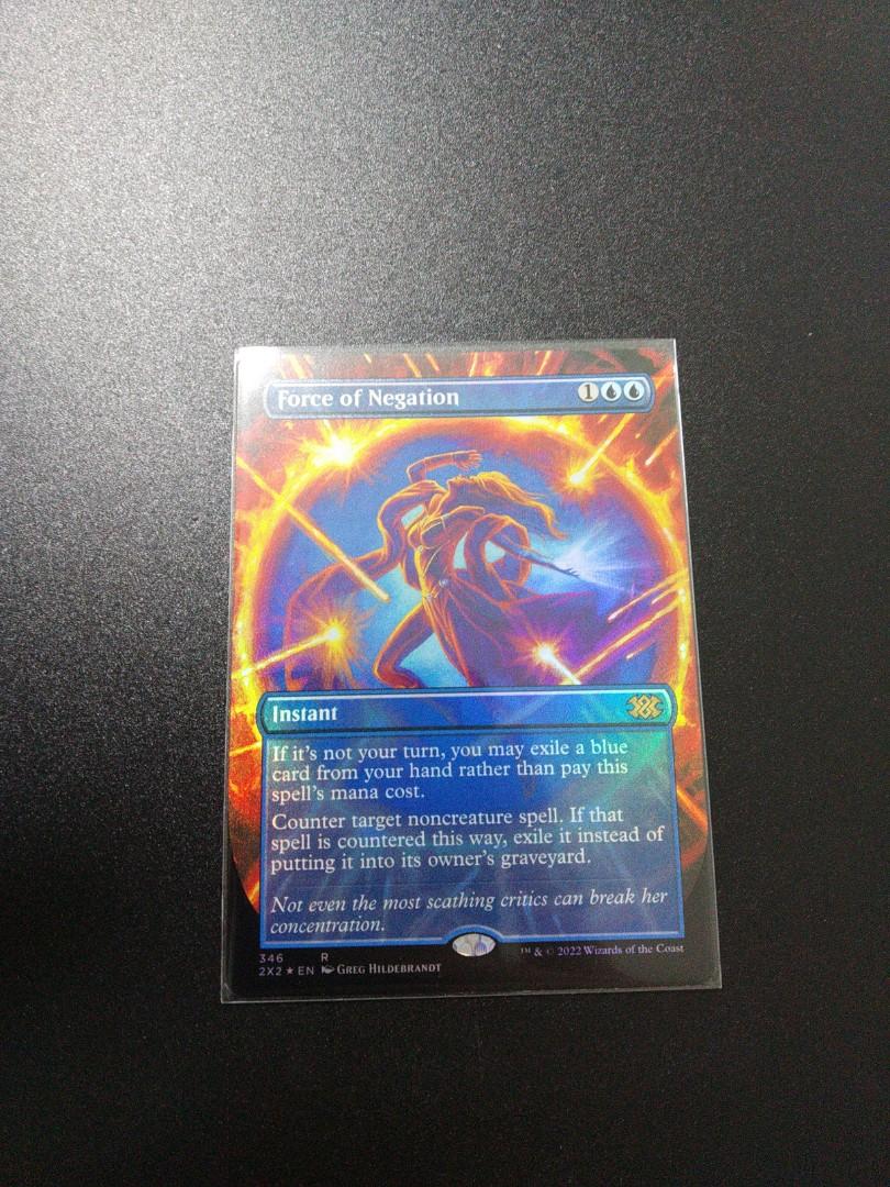 Force of Negation Foil (Borderless) - MTG Magic The Gathering Double Master  2022 Variants