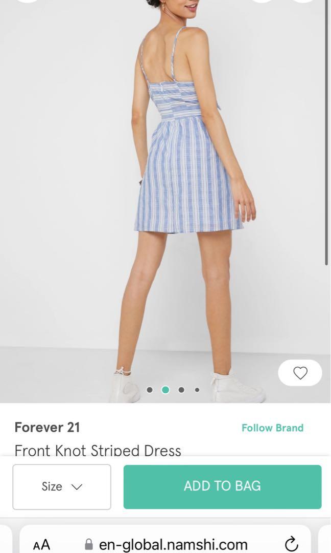 Forever 21 knot front dress top