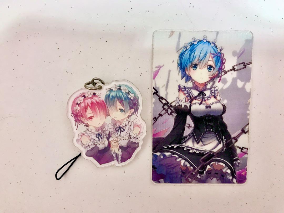 FREE Anime Merch RE zero rem and ram keychain and sticker card, Hobbies &  Toys, Memorabilia & Collectibles, Stamps & Prints on Carousell