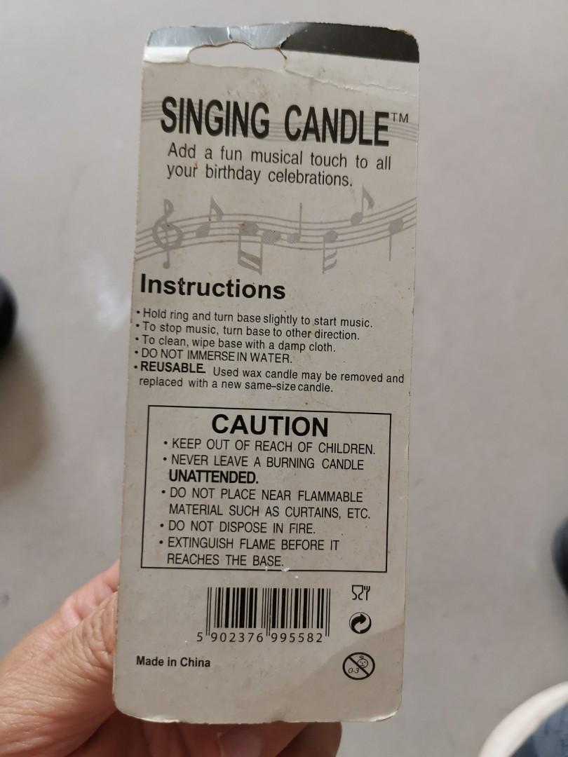 Free singing candle, Hobbies & Toys, Stationery & Craft, Occasions & Party Supplies on Carousell