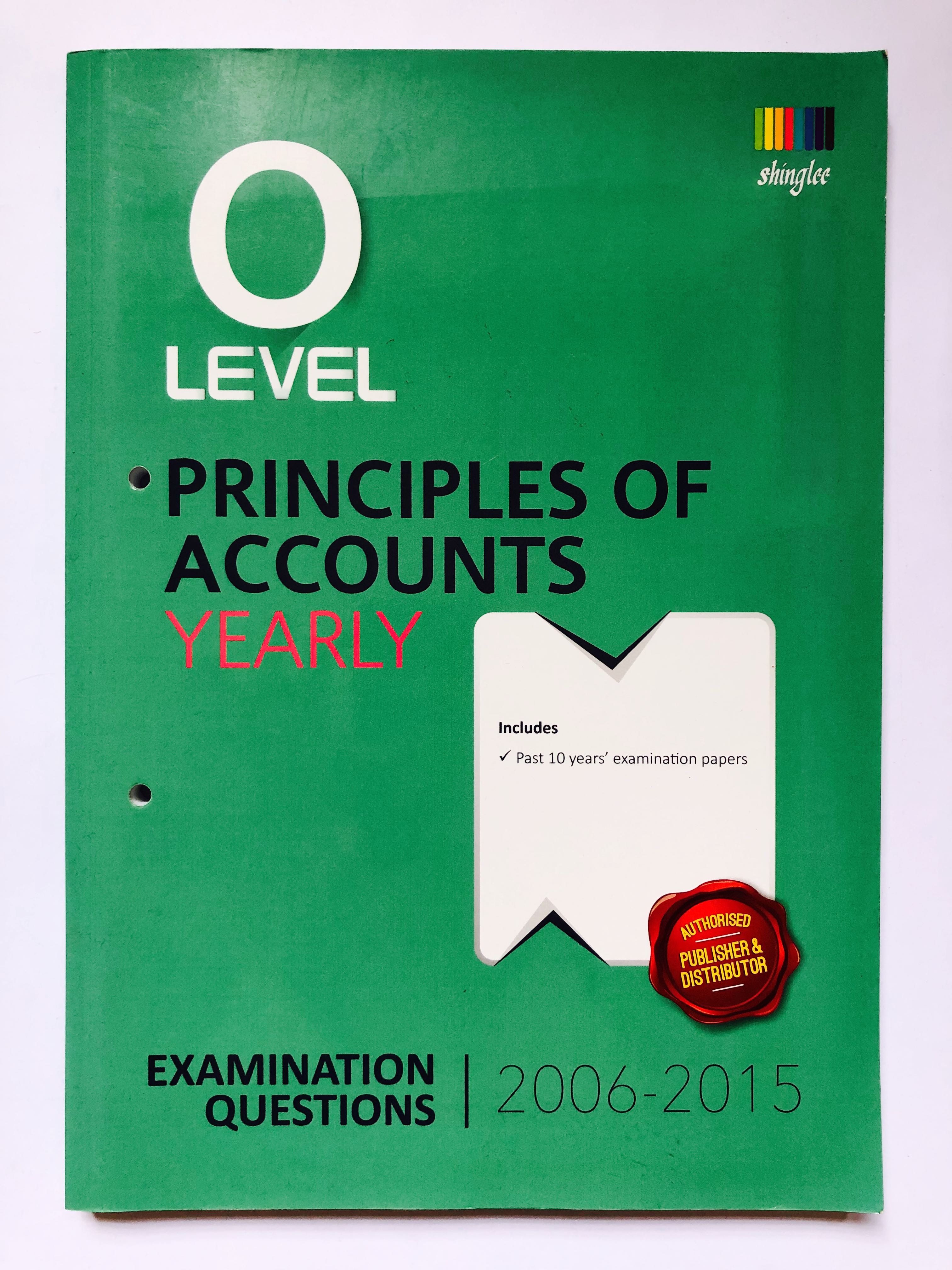 GCE ‘O’ Level Principles of Accounts yearly past papers, Hobbies & Toys