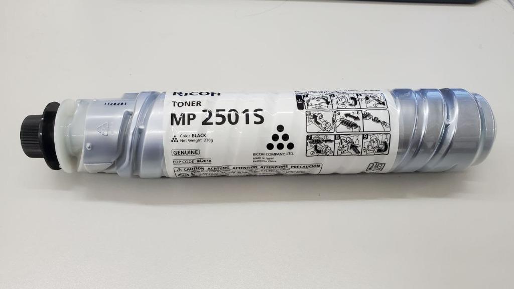 Genuine Ricoh MP 2501s Toner (Category: Printers, Scanners & Copiers) located in Quezon City. Submitted by johnluigie.pagal (Listing ID 1172061871, Image 1). Description: COMPATIBLE TO MODELS: MP2001L / MP2001SP / MP2501SP TONER YIELD: 9,000 Cubao area Pickup only RFS: Printer is already sold.