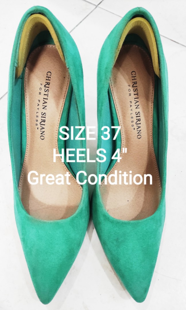 Green Heels, Women's Fashion, Footwear, Heels on Carousell