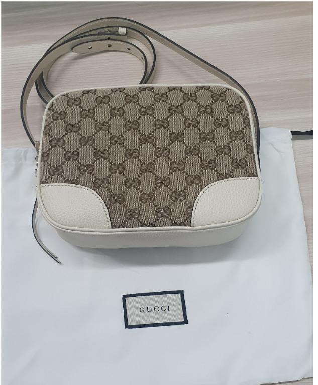 Gucci GG Guccisima Mini Bree Camera Bag Crossbody Ivory Colour, Luxury