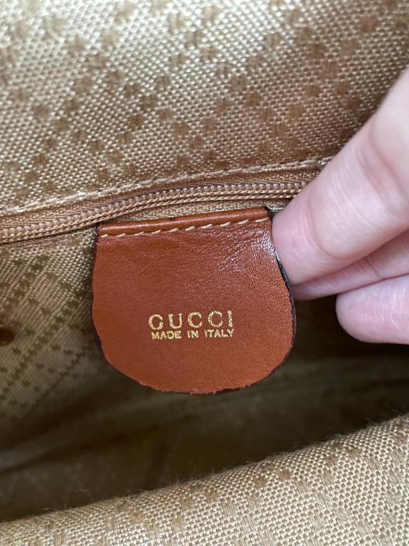 Used] Gucci Mini Backpack Brown Bamboo Leather ref.483737 - Joli
