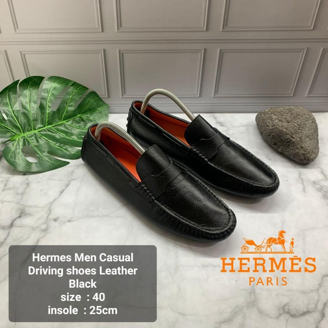 hermes mens driving shoes