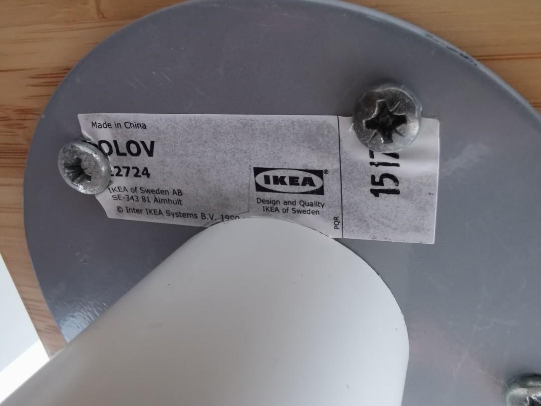 IKEA ANFALLARE tabletop with OLOV height adjustable legs (140cm x 65cm