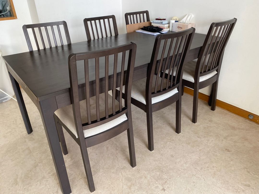 Ikea extendable table (org px $429)& chairs (org px $75 each