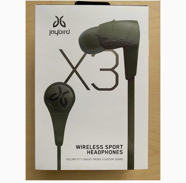 Jaybird X3 in Ear Wireless Bluetooth Sports Headphones Army