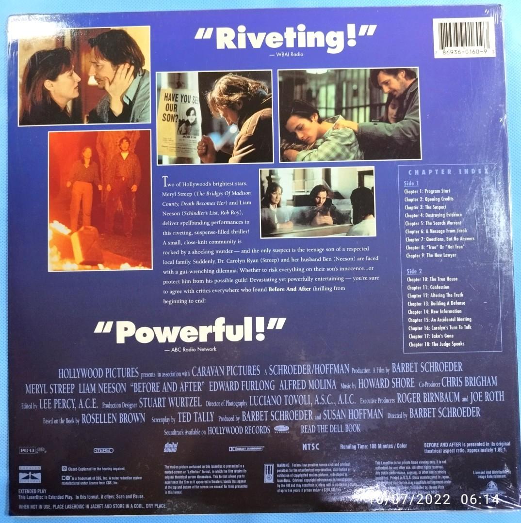 Kaset LaserDisc BEFORE AND AFTER, Musik & Media, CD, DVD & Lainnya di