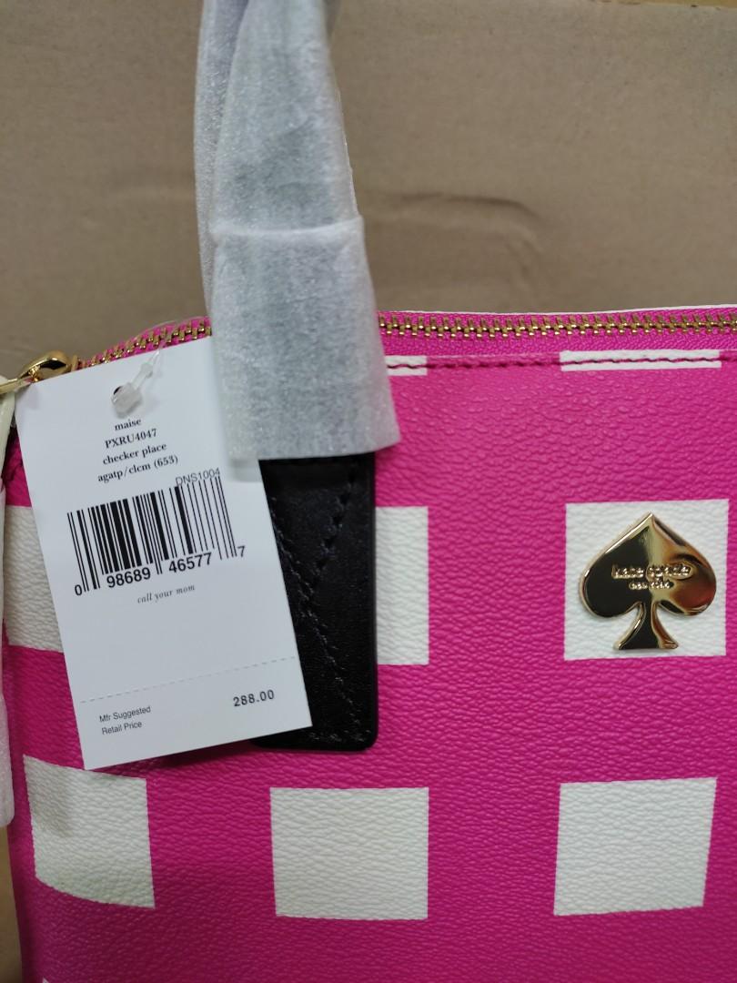 Kate Spade Checker Place, Women's Fashion, Bags & Wallets, Shoulder