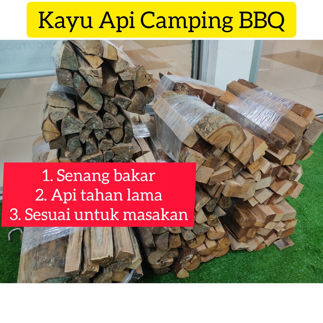 Kayu Api Firewood Camping Bbq Kayu Getah Kayu Bakau Kayu Rambutan Kayu
