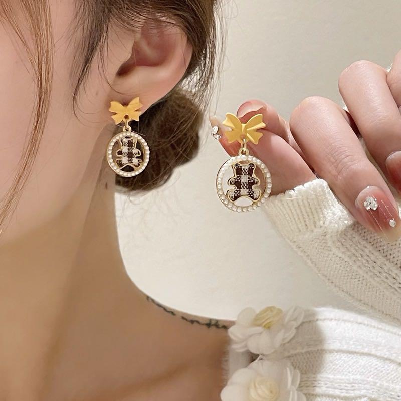 FREE SHIPPING Korea Style Cute Bear Earrings