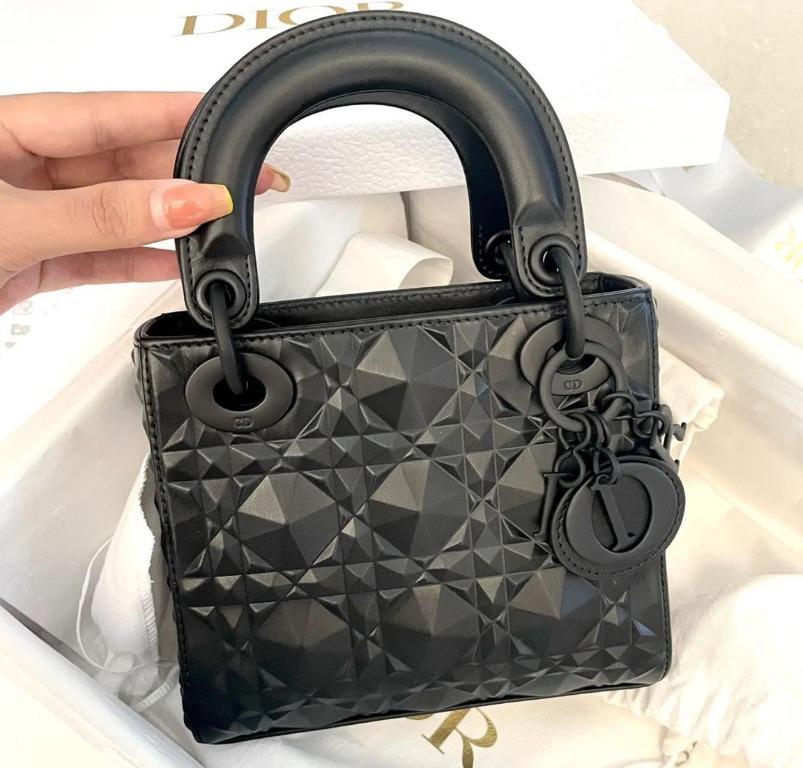 Matte black dior hot sale bag
