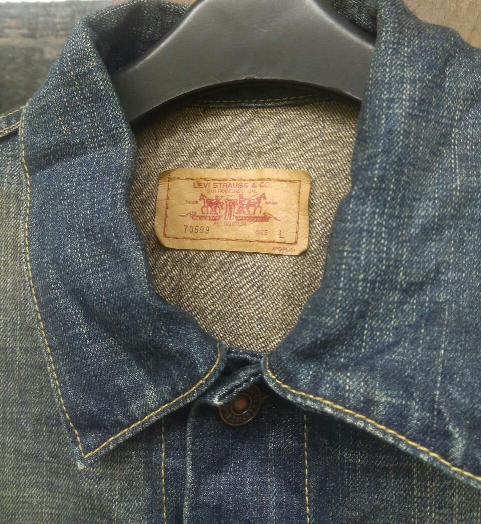 LEVIS Japan Denim Jacket Mens Large 