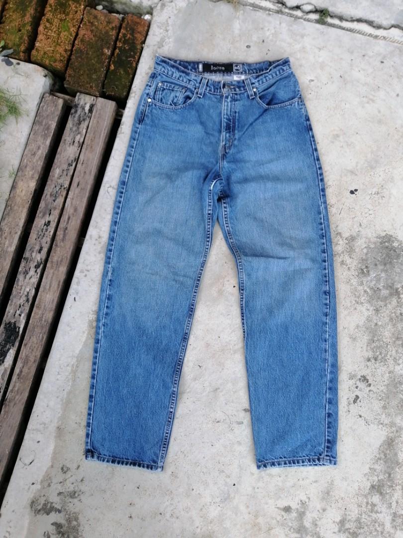 Levis silvertab loose (baggy) vintage sz 30, Men's Fashion, Bottoms, Jeans  on Carousell