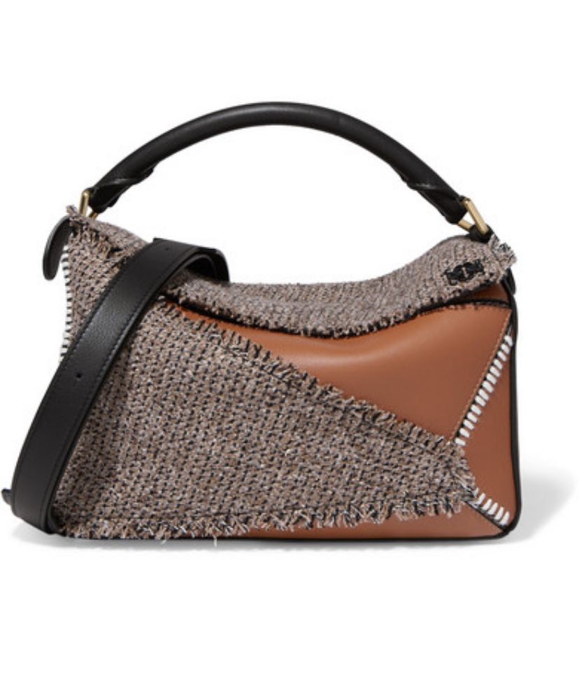 Loewe puzzle tweed shoulder bag large special edition