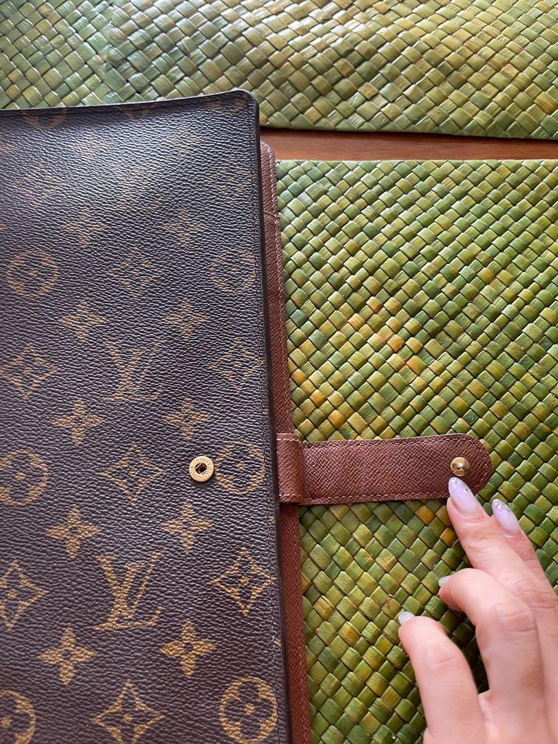 Rare Vintage LOUIS VUITTON Small Agenda Notebook Cover Portfolio Card  Wallet LV