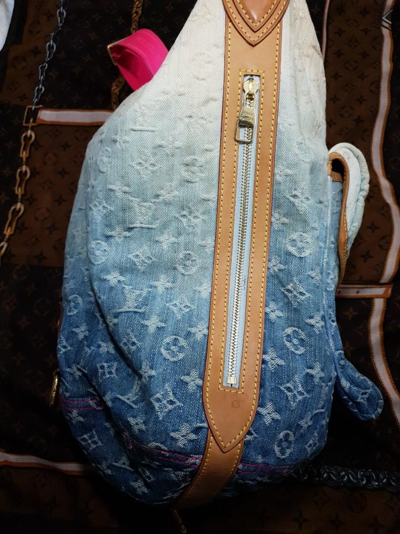 Louis Vuitton Sunburst Ombre Jeans Bag. Blue Denim ref.972047