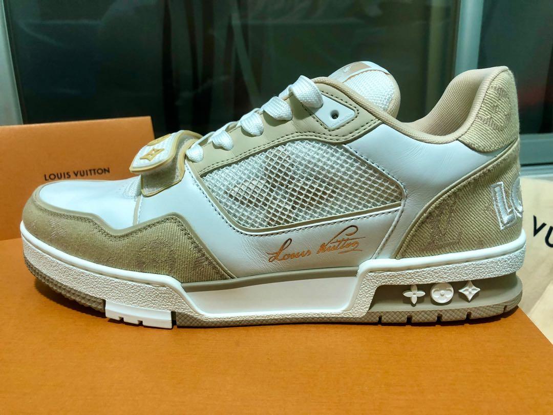 Louis Vuitton LV Trainer Sneaker Beige. Size 08.0