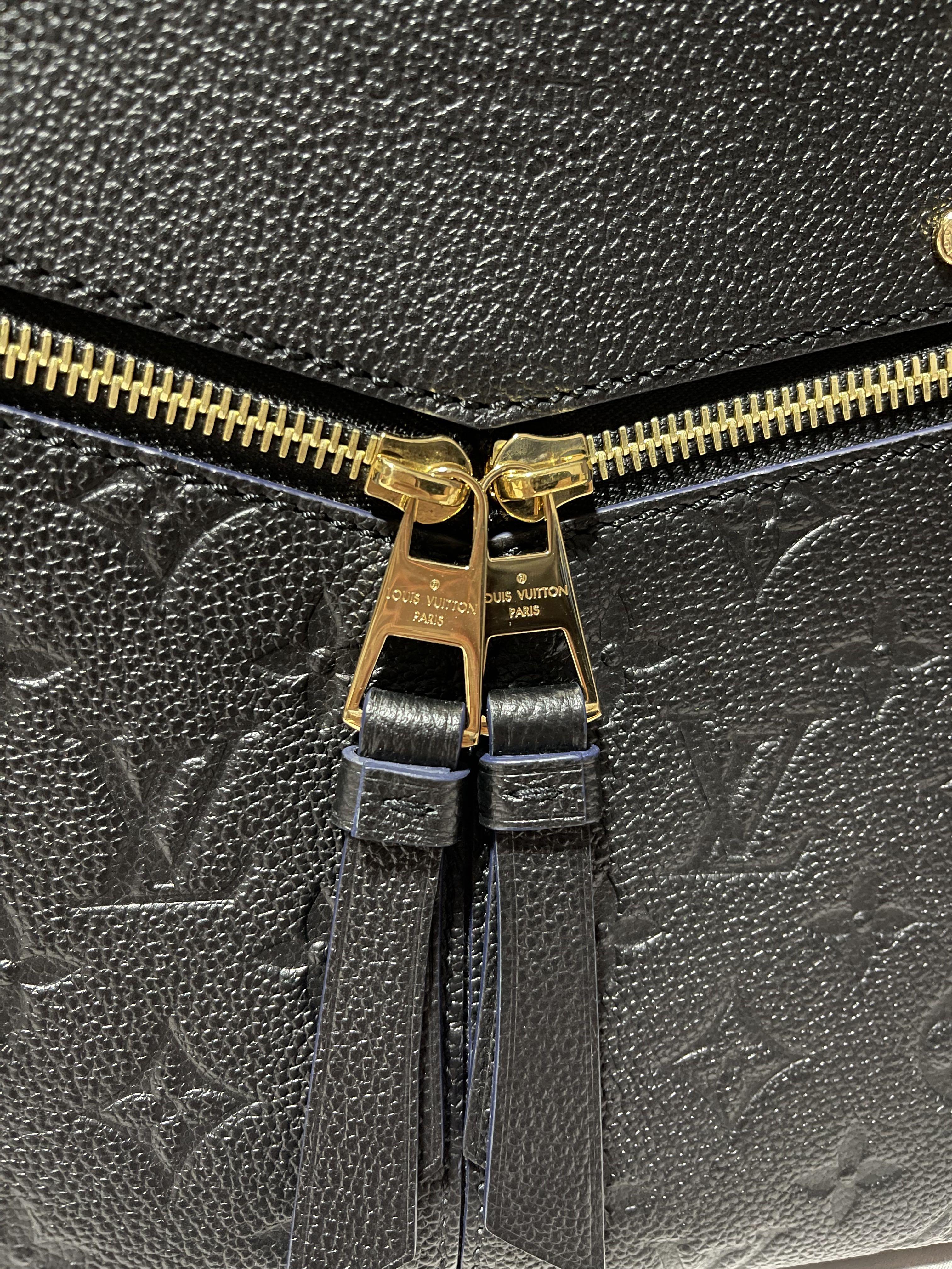 Louis Vuitton Sully Tote Monogram Empreinte Leather MM Blue