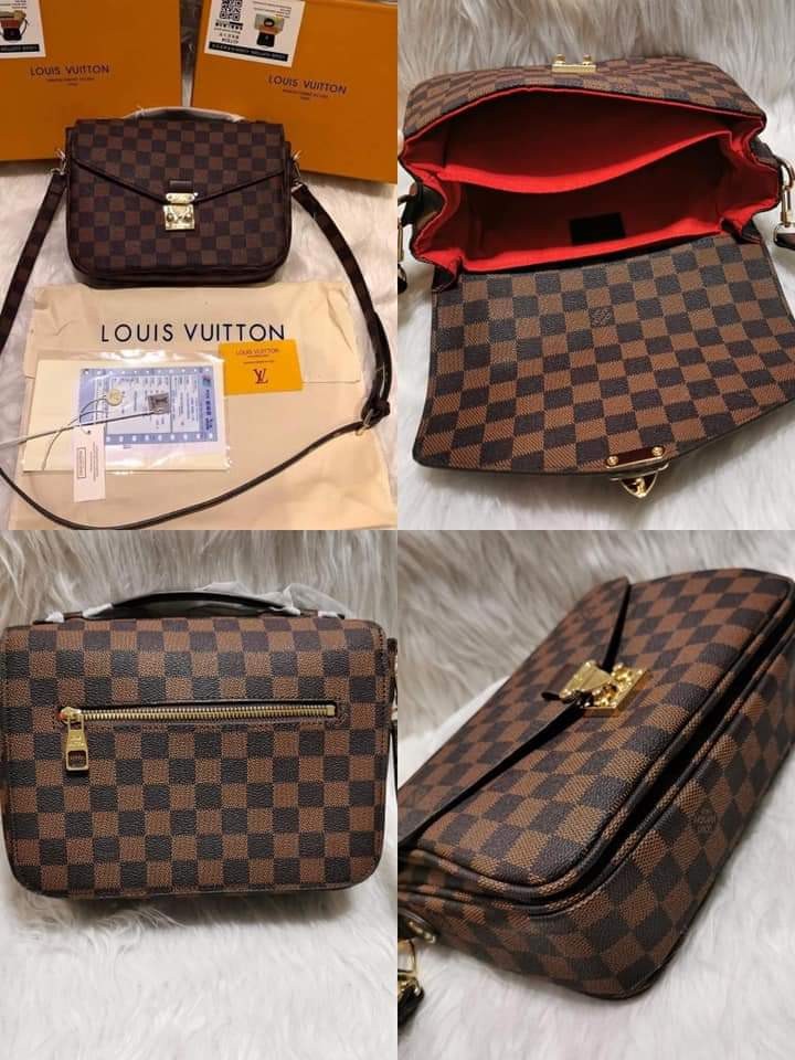 Metis Louis Vuitton VAVIN LV checkerboard bag Brown Black Leather  ref.843287 - Joli Closet