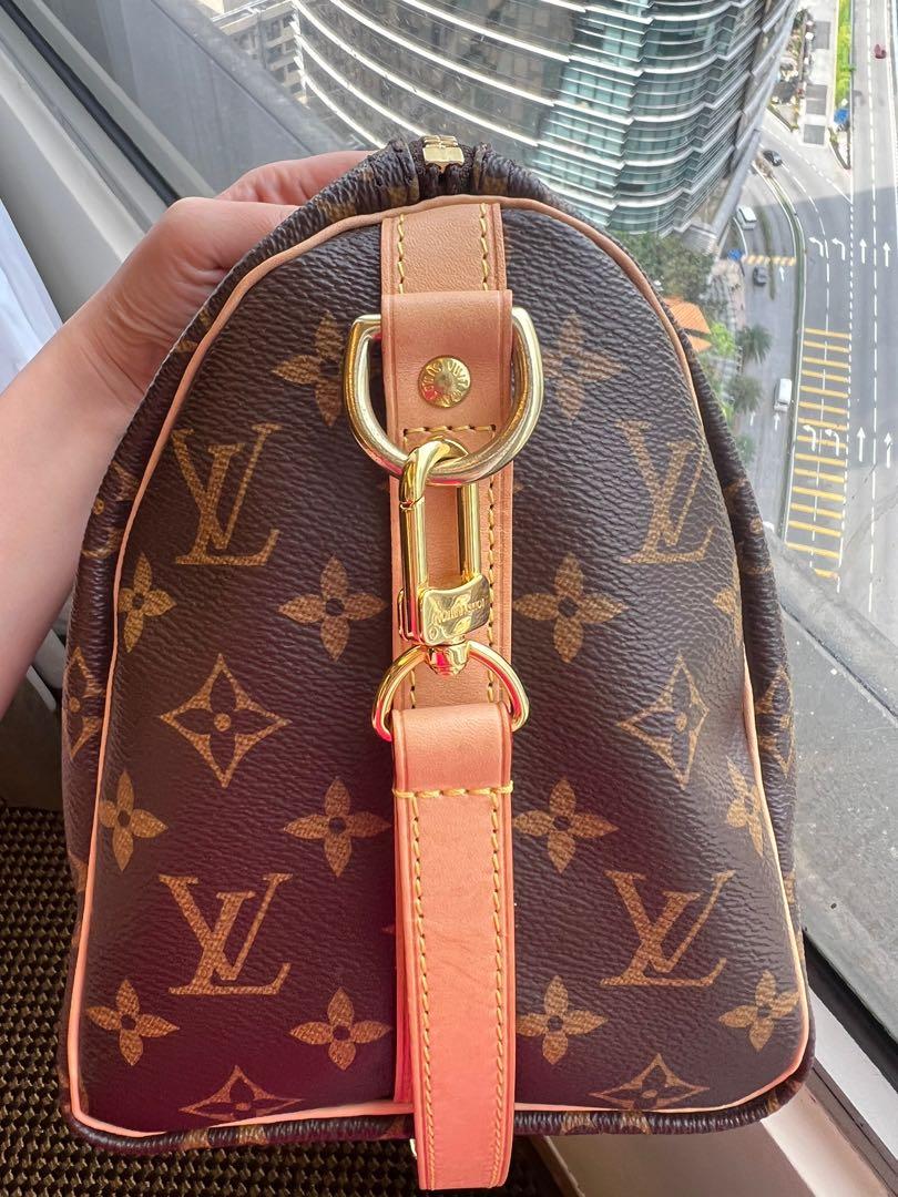 Louis Vuitton Speedy Bandouliere 25 Beige for Women