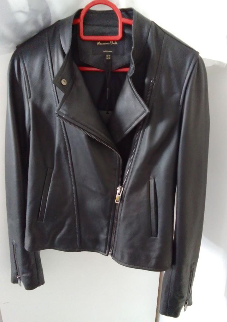 MASSIMO DUTTI women s leather jacket Brand New Women s Fashion